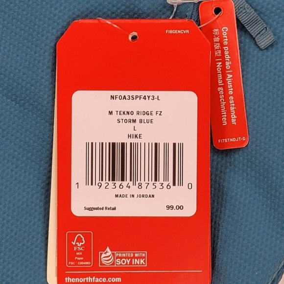 The North Face Tekno Ridge Full Zipper Jacket Mens Large - Picture 5 of 8